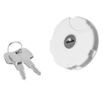 Ersatzdeckel, weiß mit Schloss für Einfüllstutzen: 94715-010