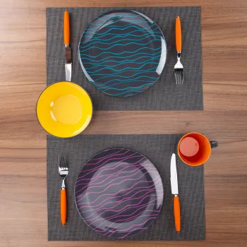 Essteller Grey Line, brombeer