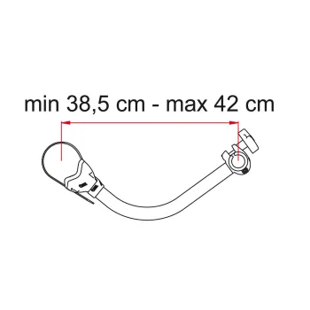 Fahrradhalter Bike-Block Pro - 3, rot