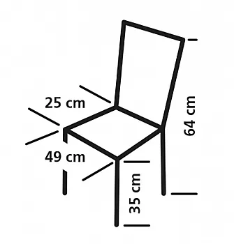 Faltstuhl Calais - 49 x 64 x 25 cm