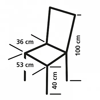 Faltstuhl York - 53 x 100 x 36 cm