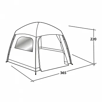 Familienzelt Moonlight Yurt - 365 x 220 x 320 cm