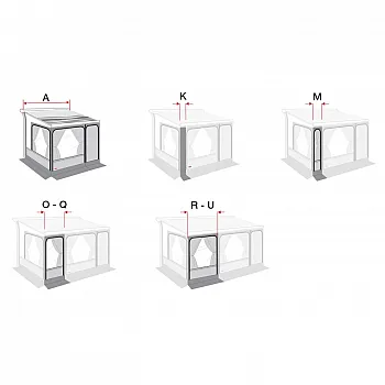 Privacy Room Frontpanele 100 - Frontwanderweiterung