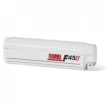 Markise Fiammastore F45 - 375 Polar White, Royal Grey