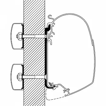 Flat-Adapter 75 cm für TO Serie 5 und 8, 5 Stück -