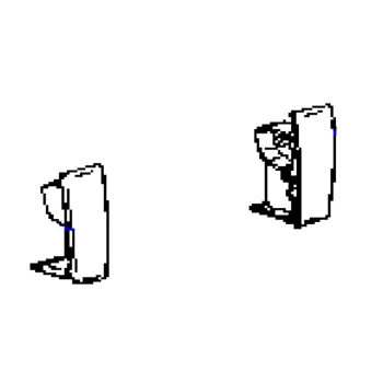 Frontblendenendkappen TO 4900 anthrazit, Satz links und rechts