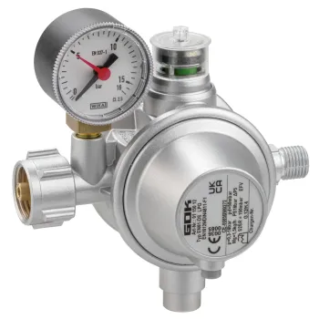 Gasregler 1,5 kg/h KLF x G1/4LH-KN UEDS SBS Man.