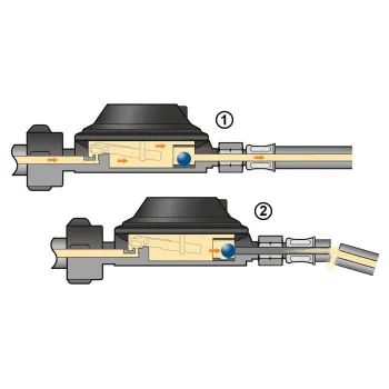 Gasregler, Grillregler mit Schlauchbruchsicherung, EN61, 1,5 kg/h 50 mbar
