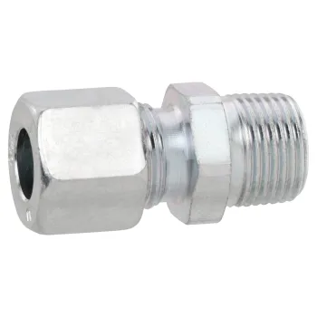 Gerade Einschraubverschraubung GELRK 8 x R1/2 verzinkt