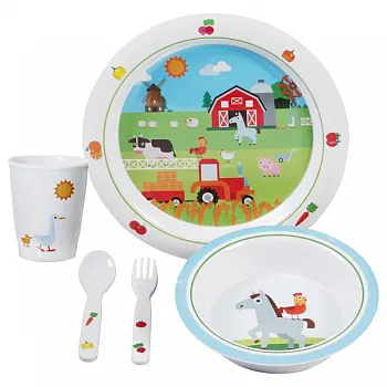 Geschirr-Set Farm, 5-teilig -