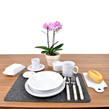 Geschirrserie Granit uni, Untertasse