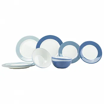 Geschirrset Colour Line - 12-teilig, blau