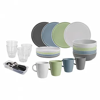 Geschirrset All Inclusive Dolomit - 36-teilig