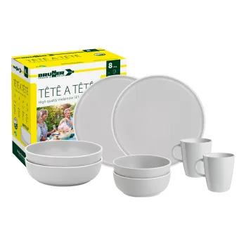 Geschirrset Tête-à-Tête Dolomit, weiß