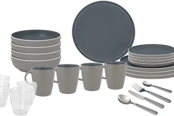 Geschirrset Trilogy Dark, 36-teilig