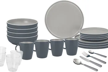 Geschirrset Trilogy Grey, 36-teilig