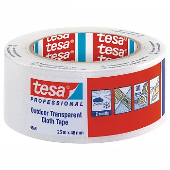 Gewebeband tesa Professional 4665 transparent - 25 x 48 mm