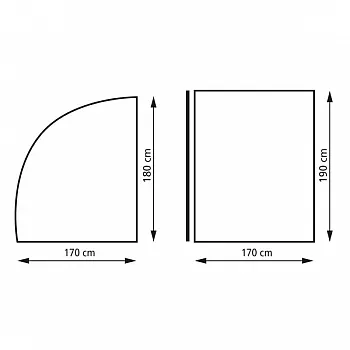 Heckgarage Deluxe - 170 x 190 x 180 cm