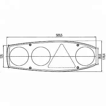 Heckleuchte Caraluna II Plus Chromium - Wohnwagen links