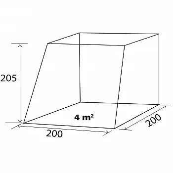 Heckzelt Comet VW T5/T6 - 200 x 205 x 200 cm