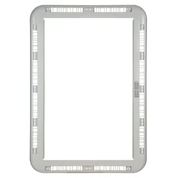 Innenrahmen mit Befestigung - ohne Rollo, cremeweiß