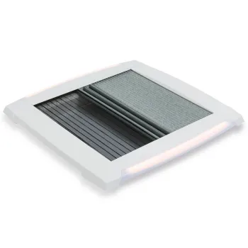 Innenrahmen MPK Dachhauben LED 400 x 400 mm, signalweiß