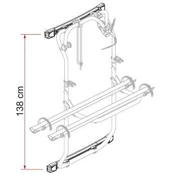 Kit Bar Carry-Bike DJ für VW Crafter Gen. 1, Mercedes-Benz Sprinter W906
