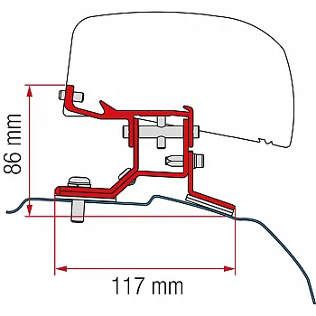 Kit Ford Custom L2 - Markisenadapter F40