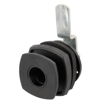 Klappenschloss, schwarz, Kubus