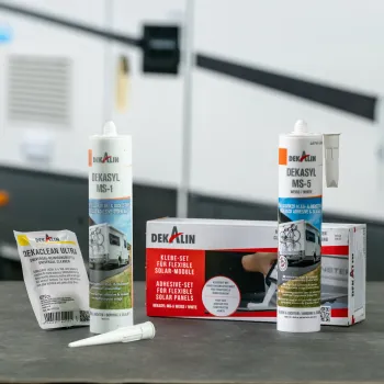 Klebeset für flexible Solarmodule