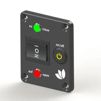 Kugelhahnventil 12 V GrauGELB® Entleerungssystem