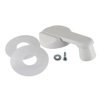 Kurbel mit Montageteil, cremeweiß