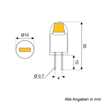 LED-Leuchtmittel G4, 1 W