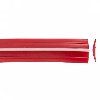 Leistenfüller 11,9 mm - 50 m, rot-elfenbein