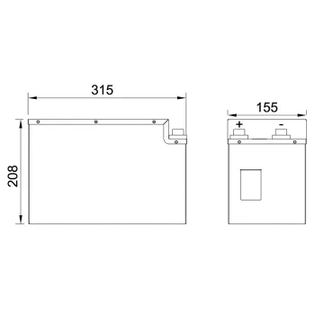 Lithium Batterie Polar, 210 Ah