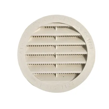 Lüftungsgitter rund, weiß, 100 mm