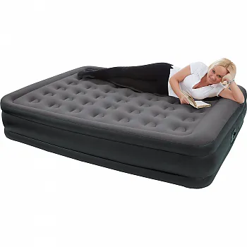 Luft- und Gästebett mit integrierter Pumpe, 203 x 157 x 47 cm -