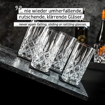 Magnet-Kristallgläser - Longdrink Set 300 ml, 4er-Set
