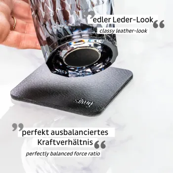 Magnet-Kunststoffgläser grau, Whisky