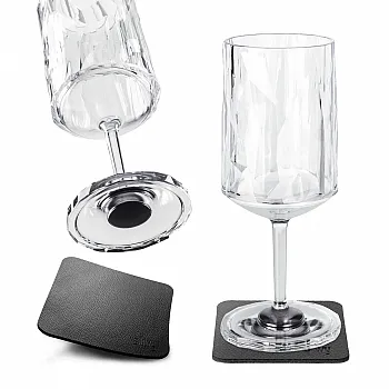 Magnet-Kunststoffgläser - Weinglas 300 ml, 2er-Set