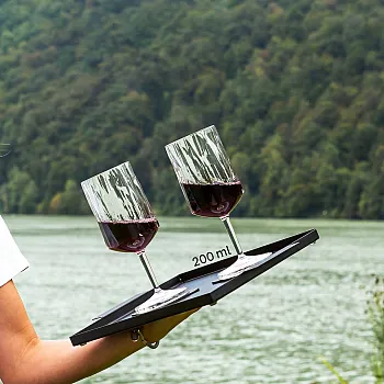 Magnet-Kunststoffgläser - Weinglas 300 ml, 2er-Set