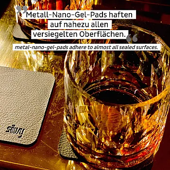 Magnet-Kunststoffgläser - Whisky 250 ml, 2er-Set, klar