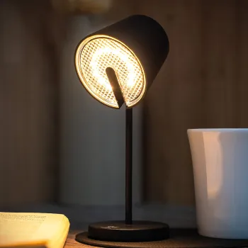 Magnet-Leuchte PORTOFINO inkl. Platzset und Pad, schwarz