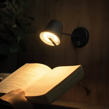 Magnet-Leuchte PORTOFINO inkl. Platzset und Pad, schwarz