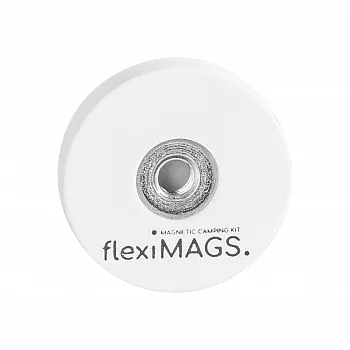 Magnet rund flexiMAGS - flexiMAG-22, 4er Set weiß