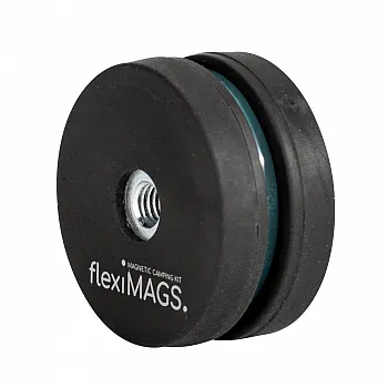 Magnet rund flexiMAGS - flexiMAG-31, 4er Set schwarz