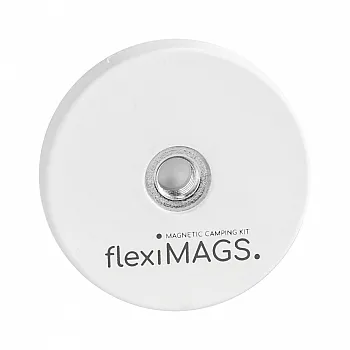 Magnet rund flexiMAGS - flexiMAG-31, 4er Set weiß
