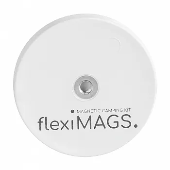 Magnet rund flexiMAGS - flexiMAG-43, 4er Set weiß