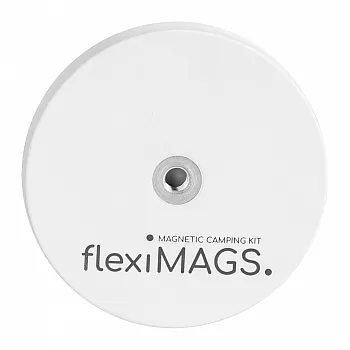 Magnet rund flexiMAGS - flexiMAG-57, 2er Set weiß