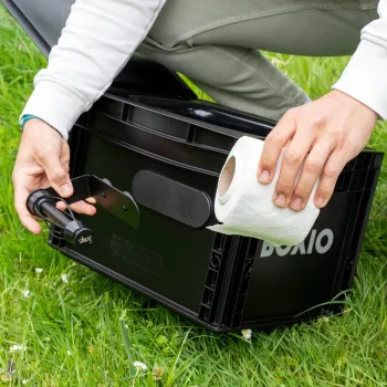 Magnet-Toilettenpapierhalter inkl. Metall-Leiste